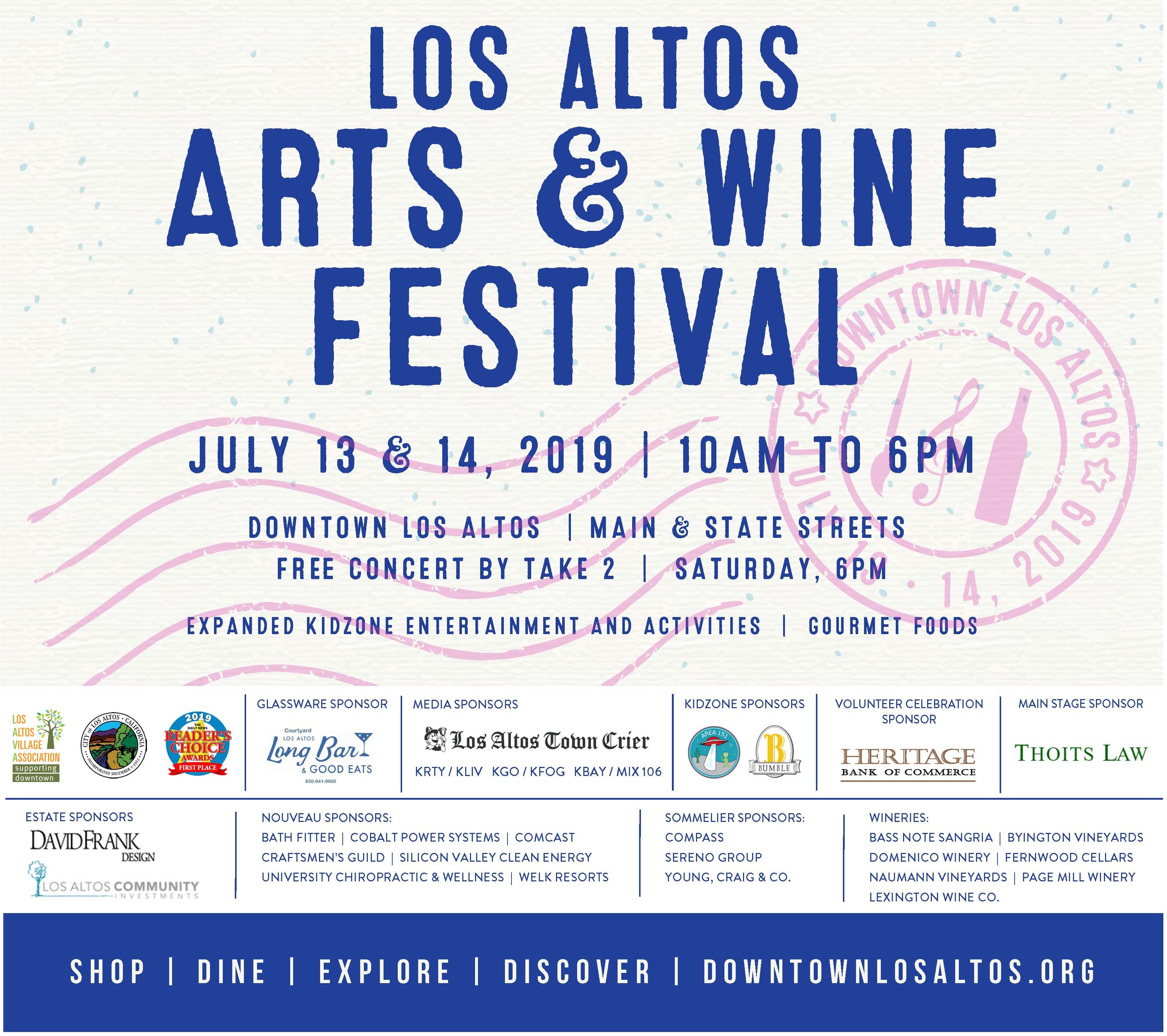 40th Los Altos Arts & Wine Festival Downtown Los Altos