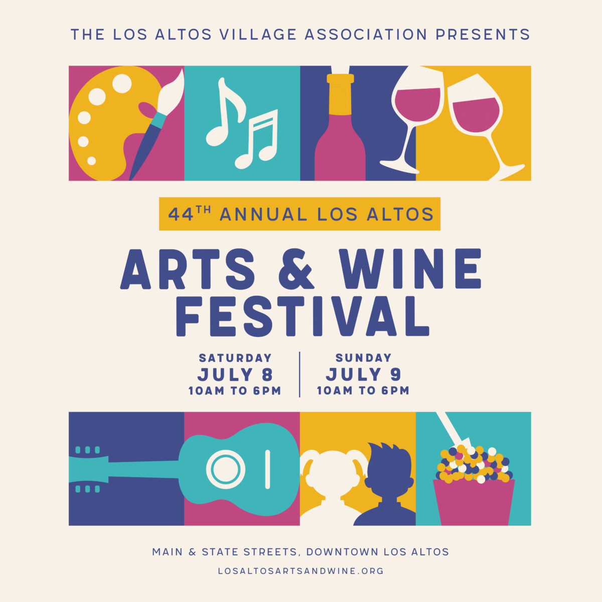 44th Los Altos Arts & Wine Festival Downtown Los Altos