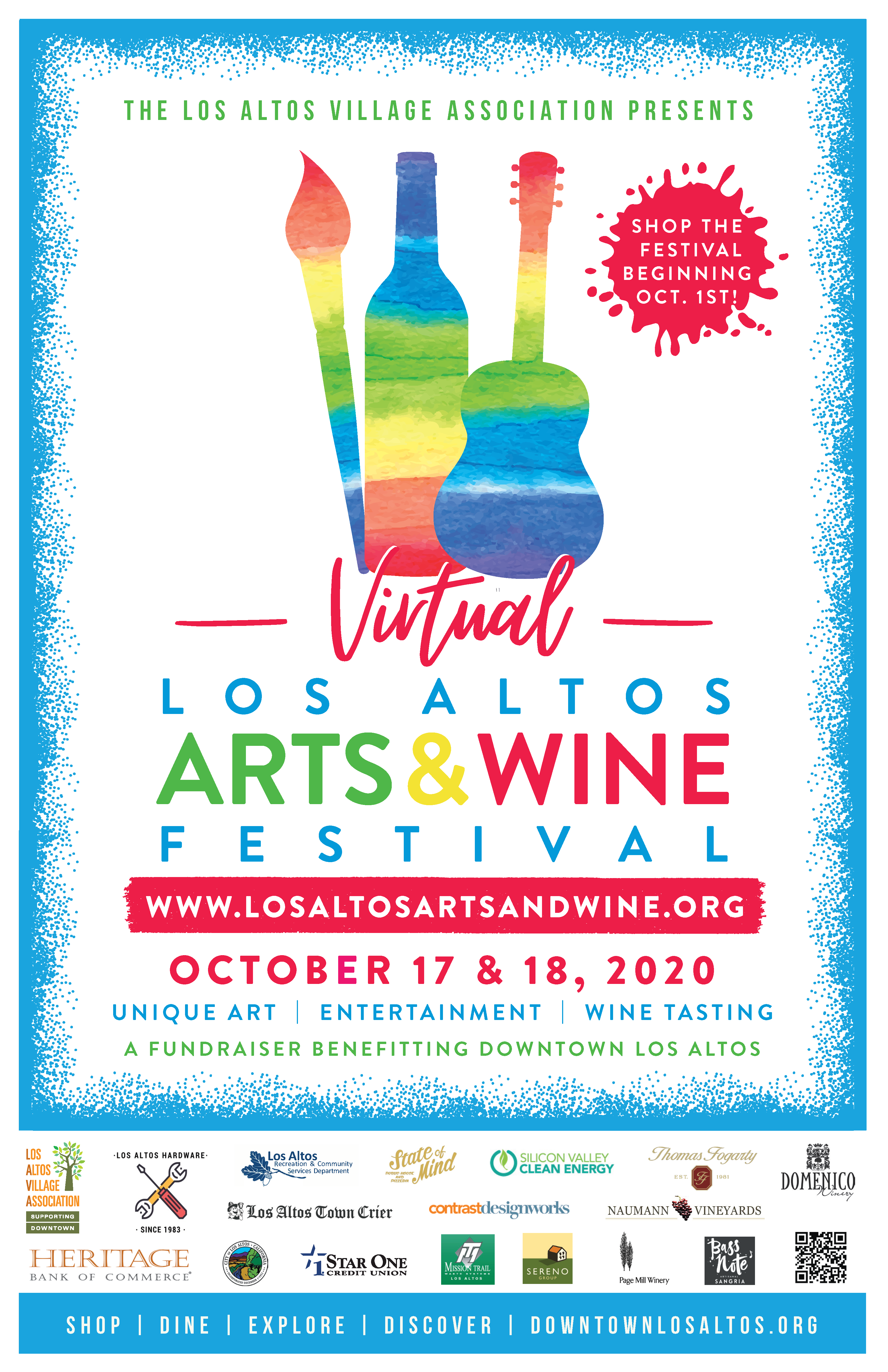 2020 Los Altos Virtual Arts & Wine Festival Downtown Los